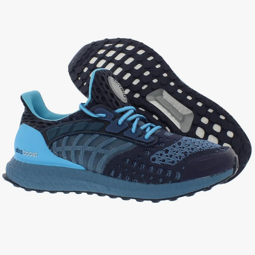 Adidas Ultraboost Climacool 2 DNA Men's Athletic Shoes - Navy and Teal - Picture 5 of 17